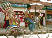 Первый культурный шок-живой рикша